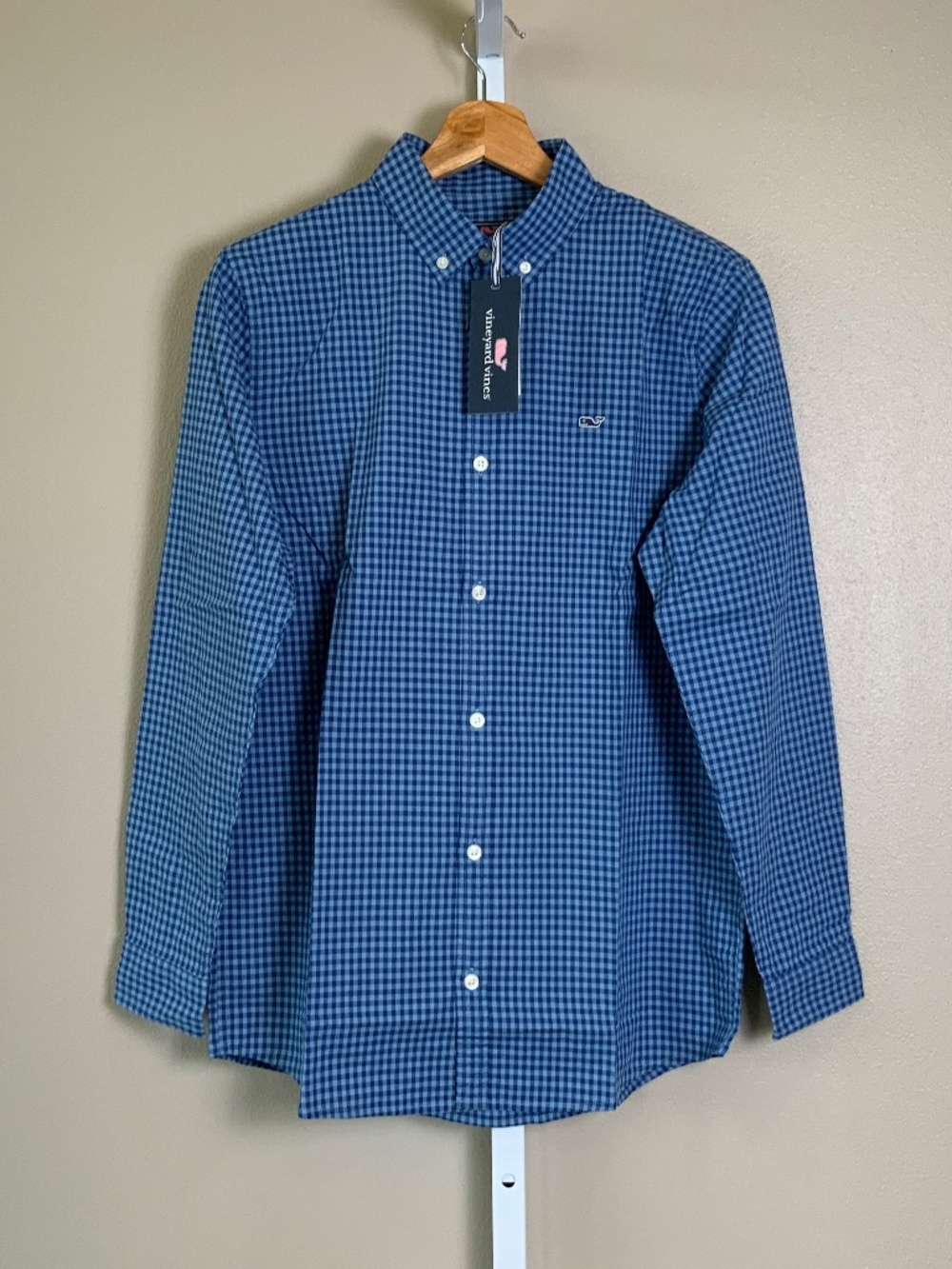Vineyard Vines Plaid Alicetown Gingham Button Down Oxford Whale Shirt